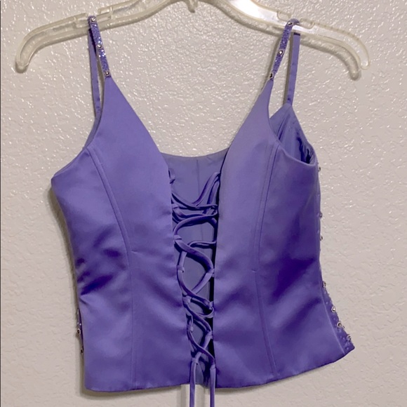 Purple corset style top - Picture 2 of 2